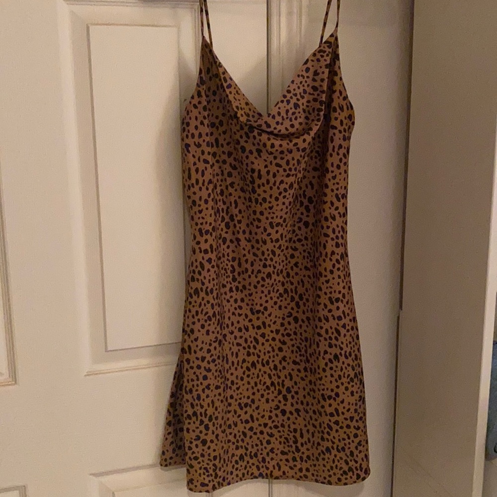 Audrey 3 + 1 cowl neck mini dress